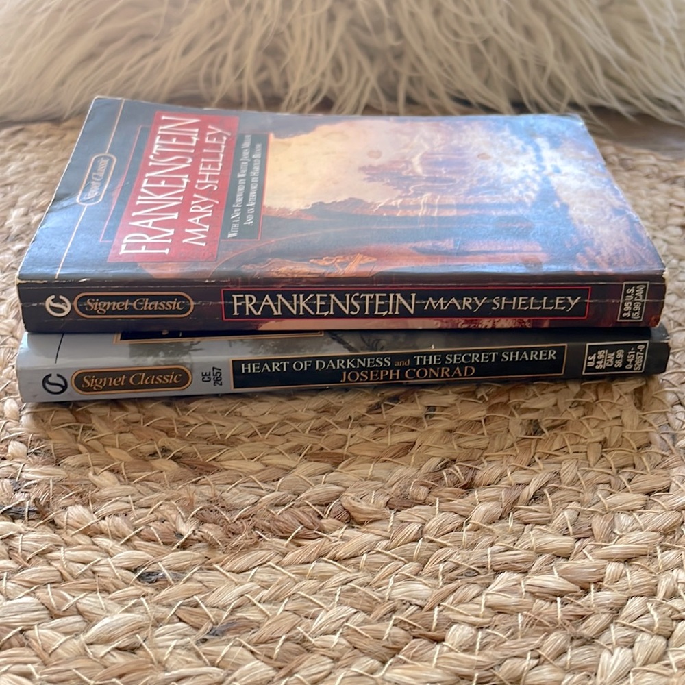 Set of 2 Books | Mary Shelley | Frankenstein | Joseph Conrad | Heart of Darkness